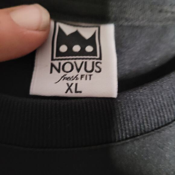 Novus Fresh Fit Black Baseball T-Shirt - XL Size - Picture 3 of 14